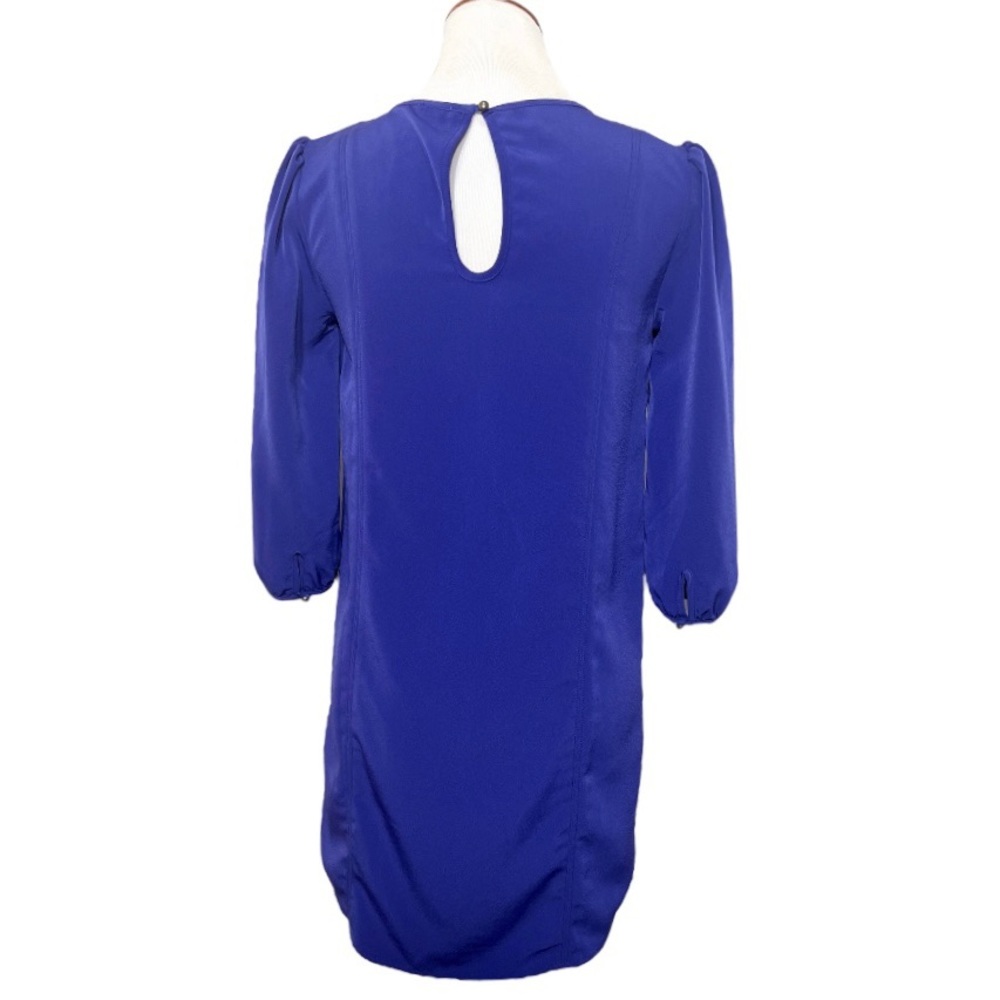 Urban Outfitters Royal Purple 3/4 Sleeve Pullover Peasant Shift Dress - Picture 5 of 10